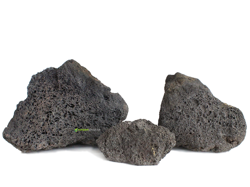 Dekorační kameny do akvária Black Lava Stone akvarijní kameny